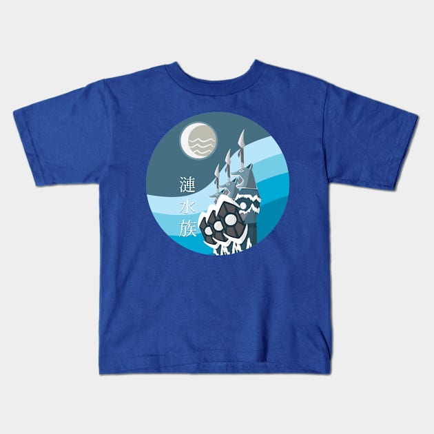 Flowing Water Tribe Kids T-Shirt by sparkmark